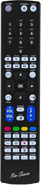 RM Series Replacement Remote Control for Polaroid P43FP0037A