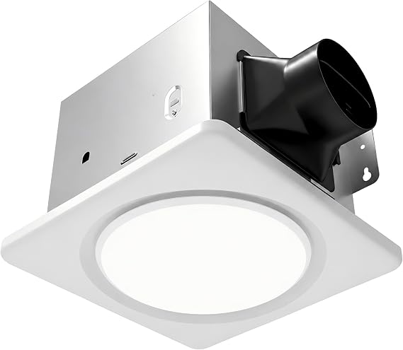 Bathroom Exhaust Fan with Light, 120 CFM High Airflow 1.2 Sones 3CCT