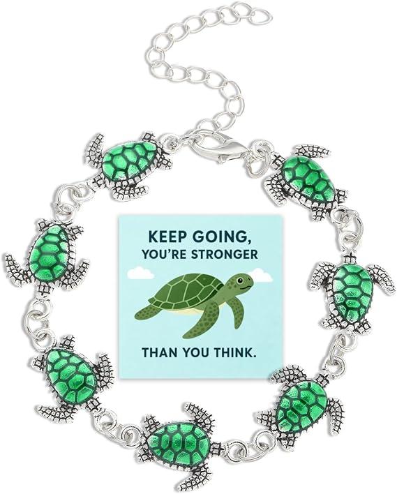 Sea Turtle Tracking Bracelet Animal Tracking Bracelets Wildlife Ocean Conservation Bracelet Turtle Jewelry