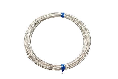 20 Gauge, 925 Sterling Silver Round Twist-Pattern Wire Dead Soft 5 Feet by CRAFT WIRE