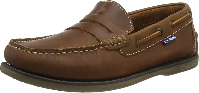 Chatham Men's Shanklin Premium Leather Loafers, Oxblood