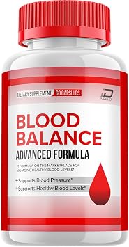 Blood Balance Capsules, BloodBalance Advanced Supplement, All Natural Formula to Maintain Healthy Levels, Maximum Strength Daily Formula, Blood Balance Reviews (1 Pack - 60 Capsules)