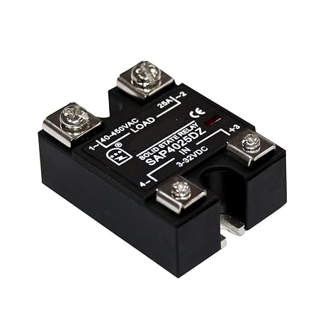 Single-Phase Solid State Relay 25A Model SAP4025DZ DC Controlled AC Relay