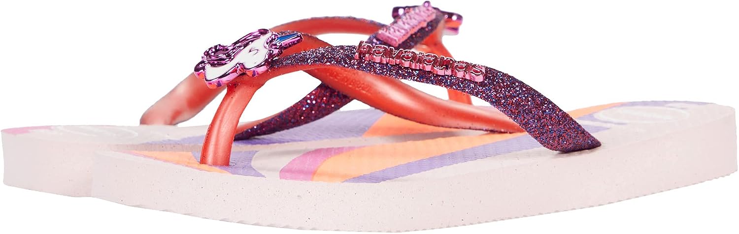 Havaianas Girl's Kids Slim Glitter Sandal Candy Pink Flip Flop