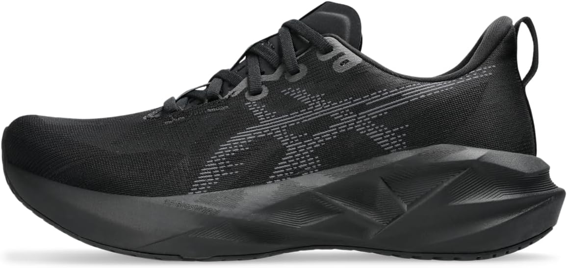 ASICS Men's Novablast 5 Running Shoe, Black/Carrier Grey, 15 Wide