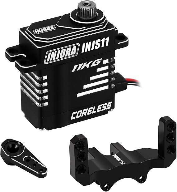 INJORA 11KG High Torque Coreless Servo with Mount and Horn for SCX24