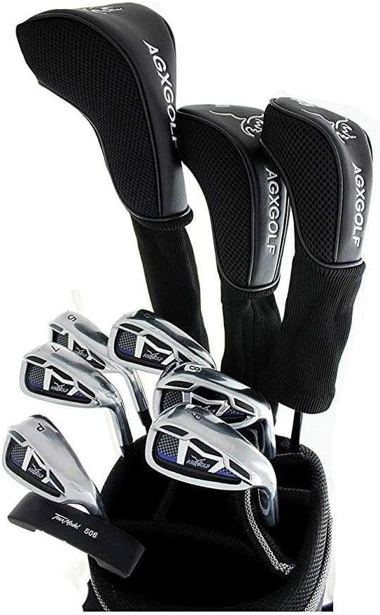 !! Bag NOT Included!! AGXGOLF Senior Men's Magnum XL Edition Complete Golf Club Set w/460cc Driver, 3 Wood, #3 Hybrid, 5-9 Irons, Wedge: Right Hand Cadet, Regular or Tall Lengths: Built in The USA