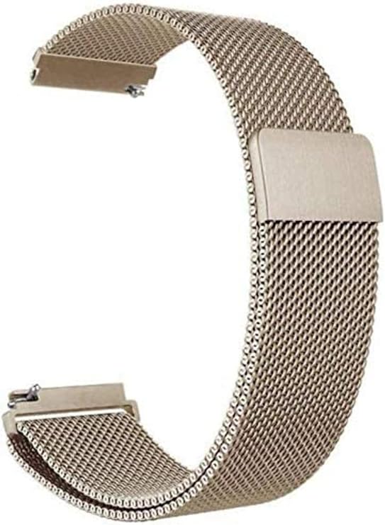CONSTRAIN - Huawei ile uyumlu Watch GT 6/5/4 41mm -GT 5 Pro 42mm Üniversal Akıllı Saat 18mm Kordon Milano Loop Metal Kordon - Kahverengi