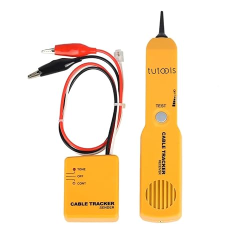 Wire Tracker,Cable Finder Tone Generator Probe Tracer,Anti-Interference Multi-Function Finder with RJ11-plug Audio Sender and Probe kit, Network Cable Continuity Tester