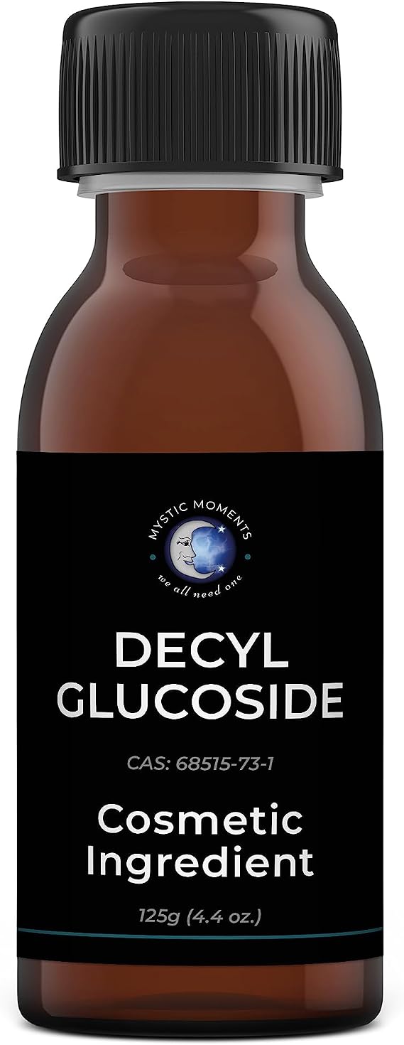 Mystic Moments | Decyl Glucoside | 125g | Mild Non-Ionic Surfactant for Skincare, Haircare & Bubble Baths supports shampoo, body wash, cleanser and bubble bath.