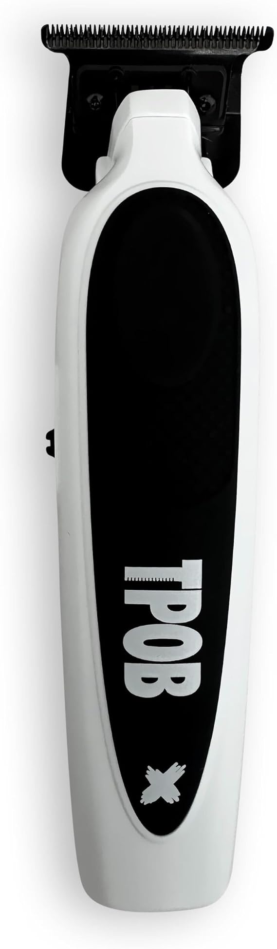TPOB X Deluxe White Rubber Grip Digital Brushless 7200rpm Professional Hair Trimmer Hair Clippers for Men, Krazy Blade Trimmer Cordless Rechargeable Clippers (White)