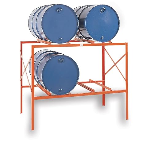 Meco Drum Storage Racks - 4 Drums - Orange