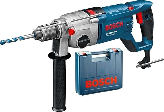 Bosch Professional GSB 162-2 RE Hammer Drill (1,500 W, Chuck Diameter: 3-16 mm, Drilling Diameter in Concrete: 162 mm) [Energy Class A+]