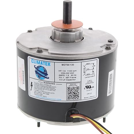 5KCP39FGS071S - ClimaTek Exact Replacement for GE Genteq 1/4 HP Fan Motor