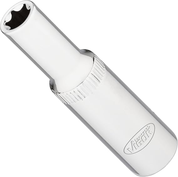 VIGOR Socket spanner insert, long, V7014-10, 3/8 inch, E profile, SW E10