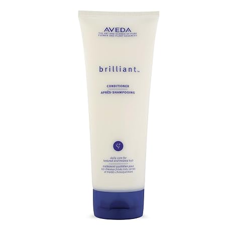 Aveda Brilliant Conditioner | Hydrating, Detangling, Smoothing Conditioner | Adds Shine | with Jojoba and Babassu Oils | for All Hair Types | Jasmine, Rose, Clove Aroma | 6.7 Fl Oz