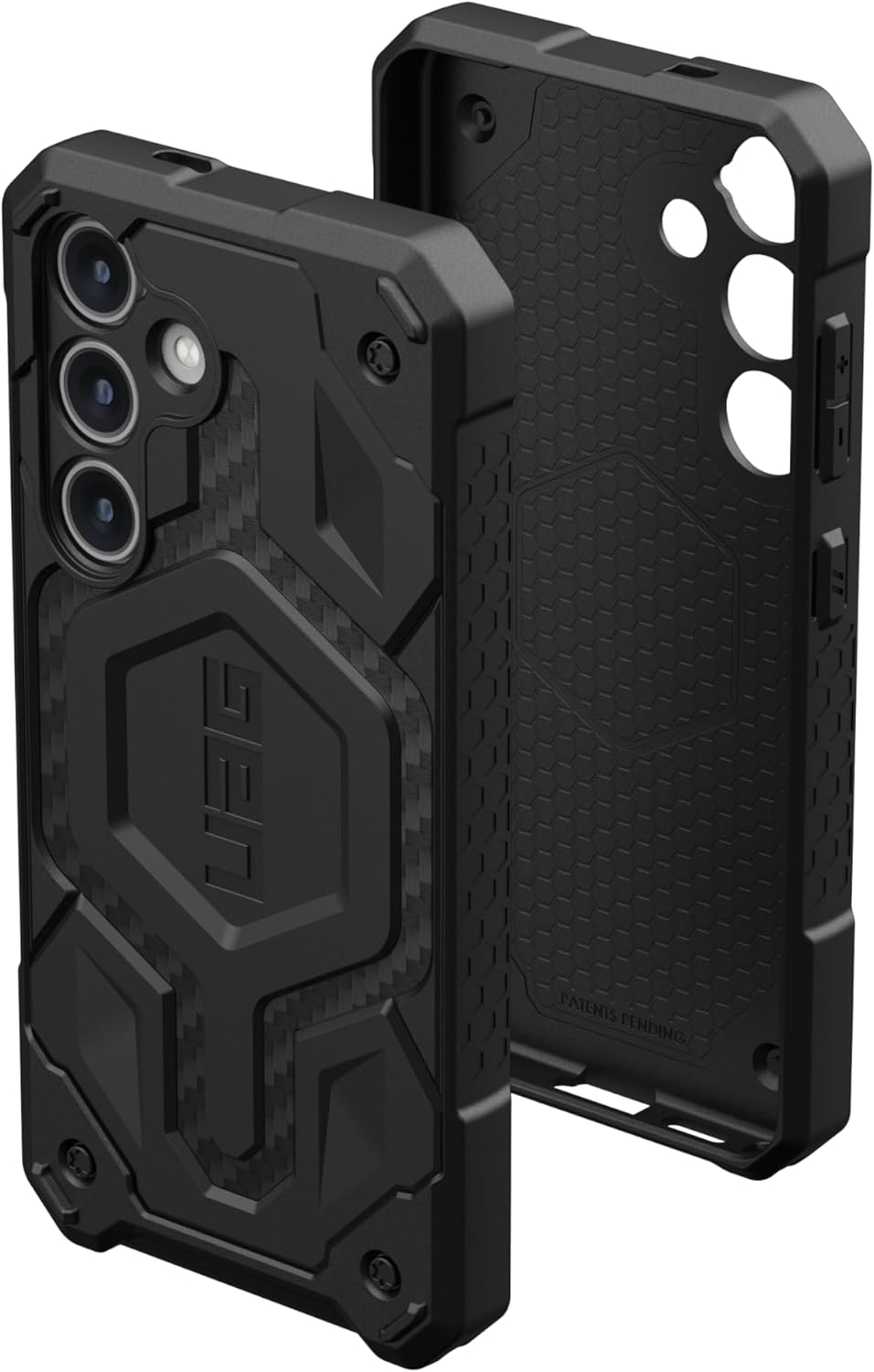 URBAN ARMOR GEAR Monarch Pro Case Samsung Galaxy S24 Hülle [Magnetring Designed for Samsung Zertifiziert Wireless Charging kompatibel 6m Fallschutz nach Militärstandard] Carbon Fiber