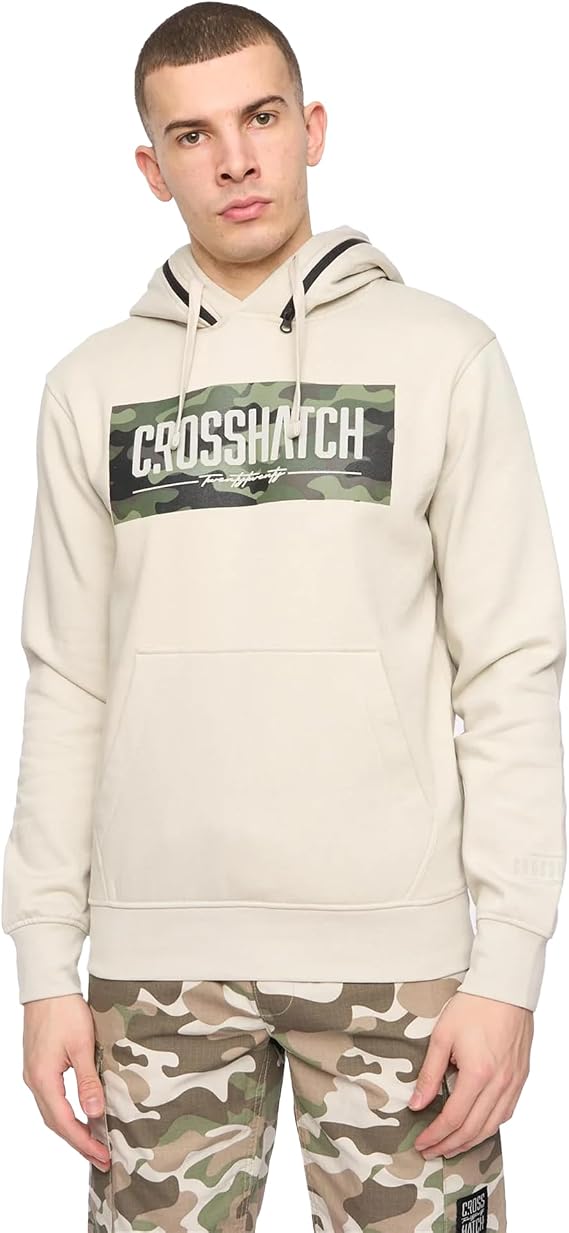 Crosshatch - CAMTORT Hoodie - Man (M) (Pale Grey), Pale Grey, M