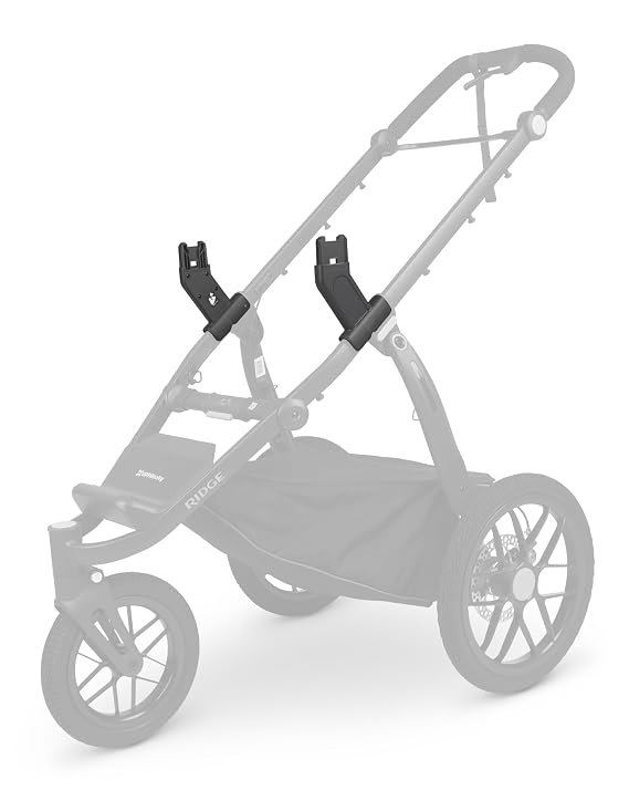 UPPAbaby Adapters for Ridge / Compatible with Aria, Mesa V2, Mesa Max, and Bassinet / Quick + Secure Attachment / 1 Pair