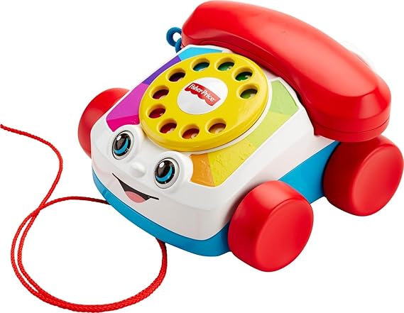 Fisher-Price Geveze Telefon Fisher-Price Eğitici Geveze Telefon, Sürüklenebilir, Klasik, Çevirmeli Oyun Telefonu FGW66 FGW66