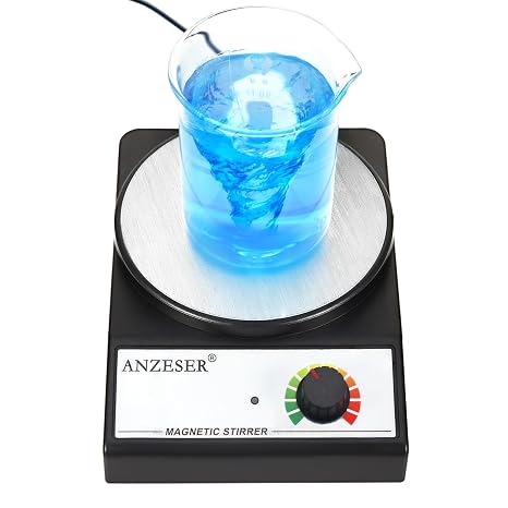 Magnetic Stirrer, Compact Round Simple Design Magnetic Stir Plate