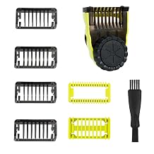 Oneblade replacement blade Professional Blade Trimmer with Adjustable Hair Guards Combs-Compatible with Philips Shaver Norelco OneBlade QP2520 QP2530 QP2630 QP6510 Shift Sizes from 0.4 to 10 mm
