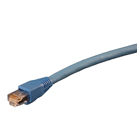 BJC Certified Cat 6A Patch Cable, Assembled in USA, with Test Report (Blue, 3 Foot)