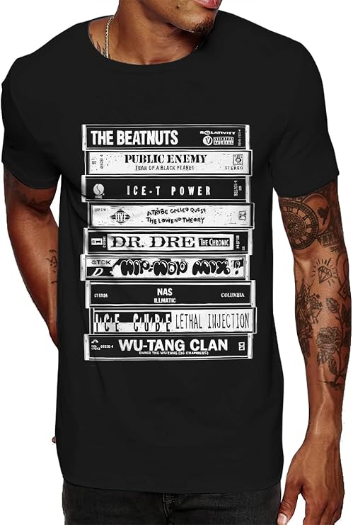 Swag Point Legendary Vintage Graphic tees in Classic American Style Cassettes 2 BLK-S