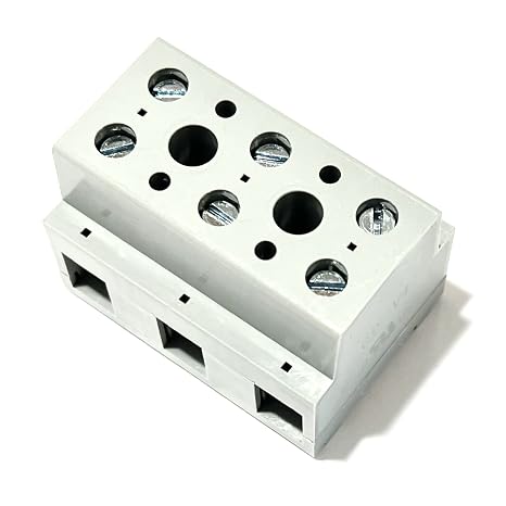 EDS 6 Position 600V 65 Amp 2200 VAC 17.0mm spacing Heavy Duty Terminal Block Strip Clamp Good up to 6 AWG Gauge Wire (1 Piece)