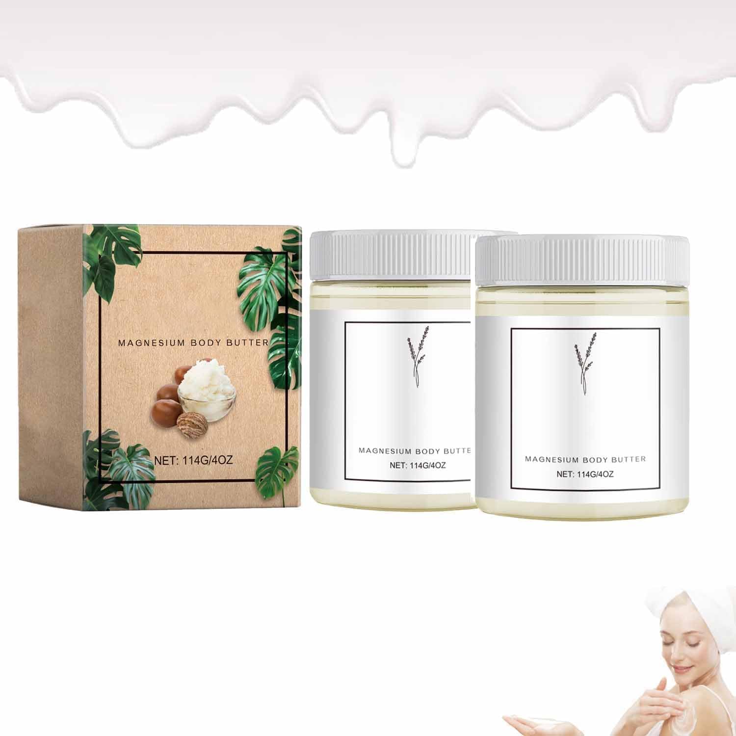 Neuropathy Cream,Magnesium Cream for neuropathy, Magnesium Butter,Deeply Moisturizes to Keep Skin Soft and Smooth for All Skin Types (2)