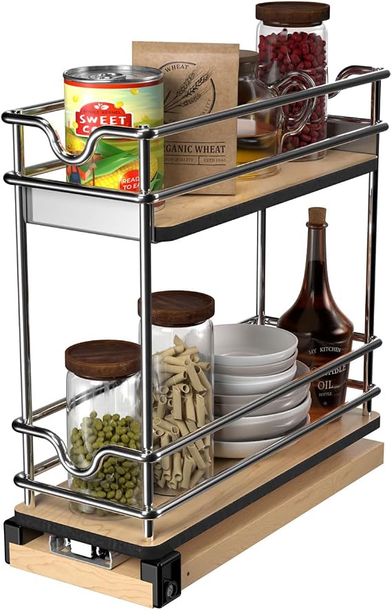 Rev-A-Shelf Narrow 9" W Pullout Organizer for Cabinets