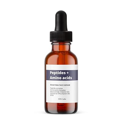 Peptide and Amino Acid Serum For Face - Use For Hydration. Contains Niacinamide, Panthenol, Hyaluronic Acid. 1 fl oz