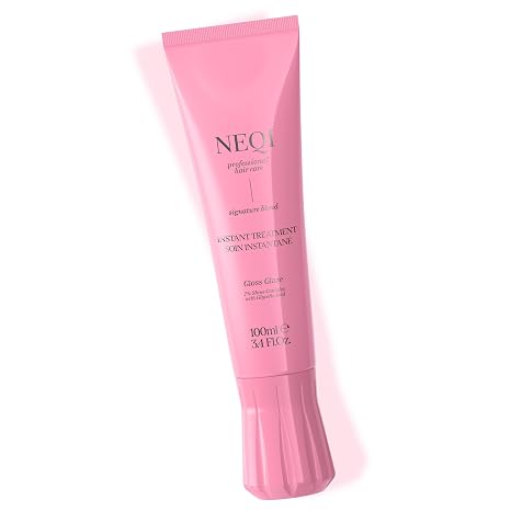 NEQI - Treatment Treasure Gloss Glaze - 3-Minute Intensive Hair Treatment for Dry & Dull Hair - With Shine Complex & Glycolic Acid - Hair Care for Shiny Smooth Hair - 100 ml