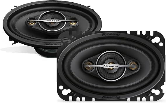 Pioneer A-Series Standard TS-A4671F 4" x 6" 4-Way Coaxial Speakers 210W Max | Great Stock Replacement, Balanced Sound + Smooth Treble, Enhanced Bass