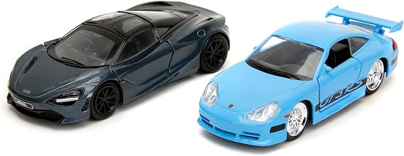 Jada 253202012 Fast & Furious 2-Pack, Brian's Porsche 911 GT3 RS & Shaw's McLaren 720S Model Cars
