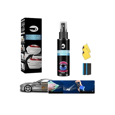 Athartle Car Scratch Repair Spray,Nurafix Nano Car Spray, Athartle Scratch Repair Kit,Nurafix Nano Car Spray,3 in 1 Quick Car Coating Spray for Auto Detailing Glasscoat Car Polish (1)