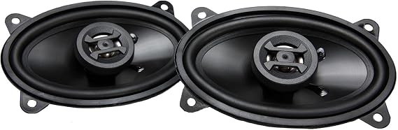 Hifonics Zeus ZS46CX 4x6 Inch 2 Way 200W Car Audio Coaxial Speaker System with Mylar Dome Tweeter and Alpha Cellulose Poly Woofers, Pair