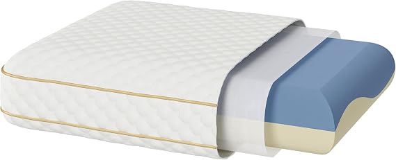 Sophia & William Memory Foam Pillow Standard Size Dual Firmness Cube Pillow