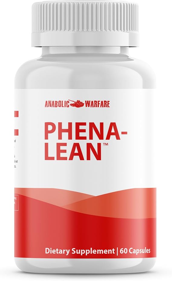 Anabolic Warfare Phena-Lean Premier Supplement from Thermogenic Body Composition Supplement Fuel Your Fire, Promote Energy, Increase Focus* - 60 Capsules.
