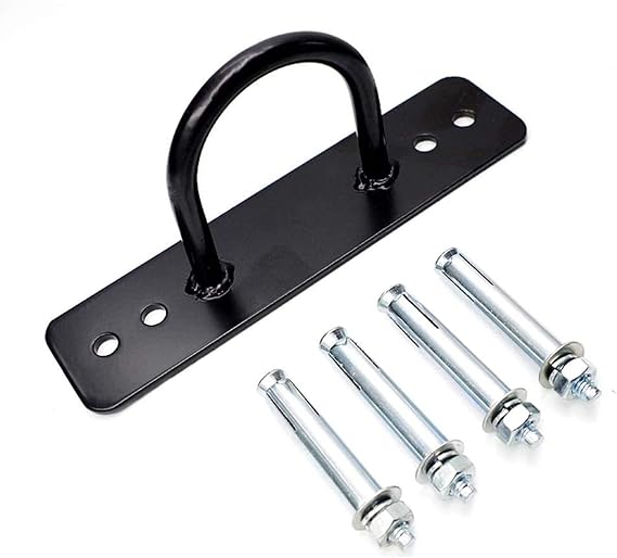 Stainless Steel Battle Rope Anchor Kit Heavy Duty Multipurpose Floor Wall Mount Suspension Point for Fitness Training Cross fit Gym Exercise