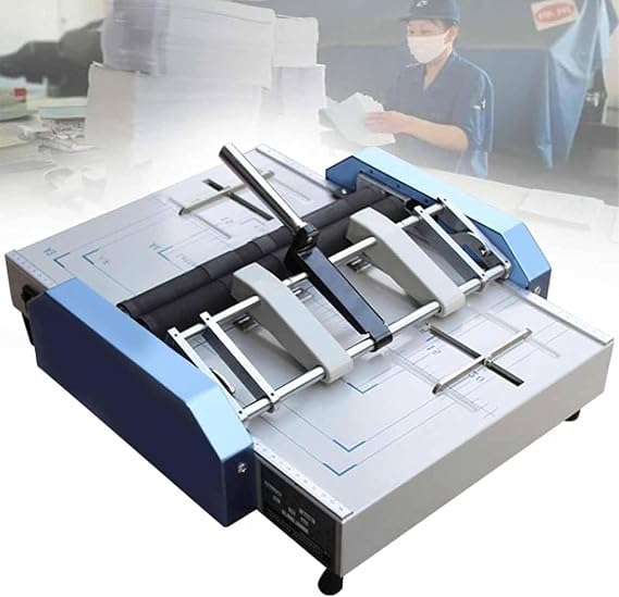 Automatic Booklet Maker Paper Folding Machine for A3 A4 A5, 11.7×16.5, with Built-in Stapler for Brochures, Manuals, and Invitations
