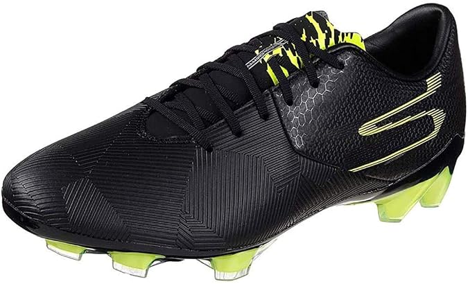 Skechers Men's Performance Reflex FG Soccer Cleats (11.5 D(M) US, Black/Lime)