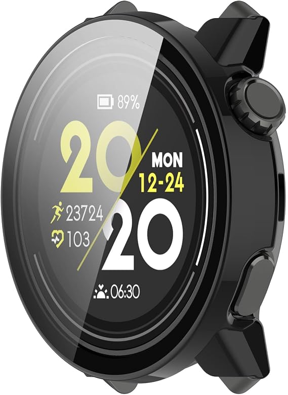 TenCloud Screen Protector Compatible with COROS PACE 3 Smartwatch Case Scratched Full Protection (Black)