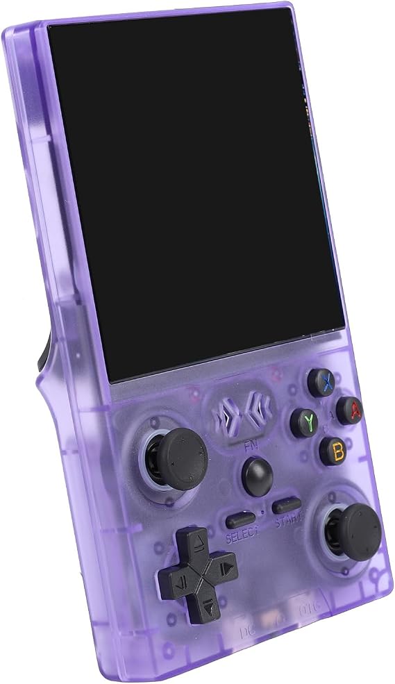 Handheld Game Console, 4 Inch HD Screen with RK3326 Gaming Chip, Support for System Open Source, Multi System Game Emulation (Purple)