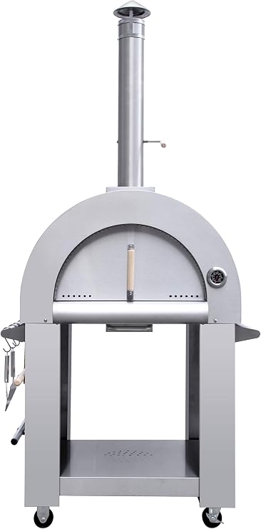 CHETTO C Wood Fuel Pizza Oven for Outside, Outdoor Cooking Pizza Maker for Backyard, Patio, Camping