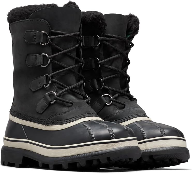 Sorel Mens Caribou Waterproof Snow Boots Winter Warm Fur Lined Mid-Calf