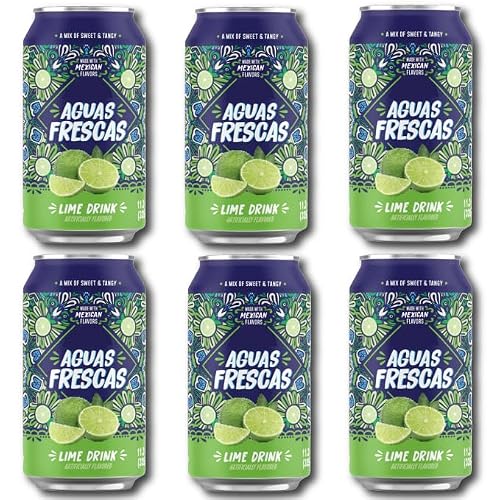 NEW Ju-mex Aguas Frescas Lime Flavored Drink 11.3 Fl oz Pack of 6