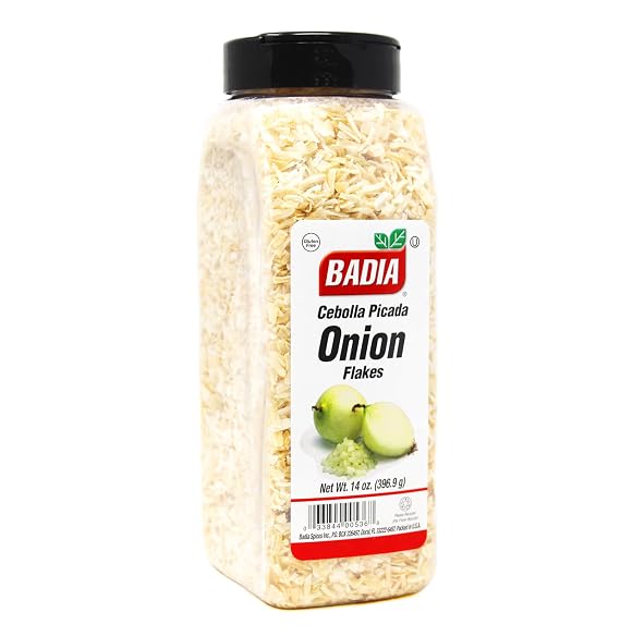 Badia Onion Flakes, 14 oz All-Purpose Dried Onion for Soups