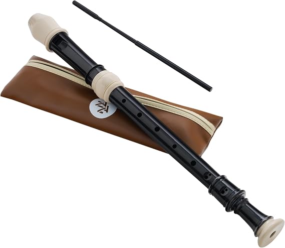 ZAZA- Quality Alto recorder with zipper bag, cleaning rod, and grease.
