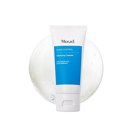 Murad Acne Control Clarifying Cleanser Salicylic Acid & Green Tea Formula for Acne, Deep Pore Cleansing, Oil Control & Breakout Prevention for Clear, Balanced, Healthy-Looking Skin